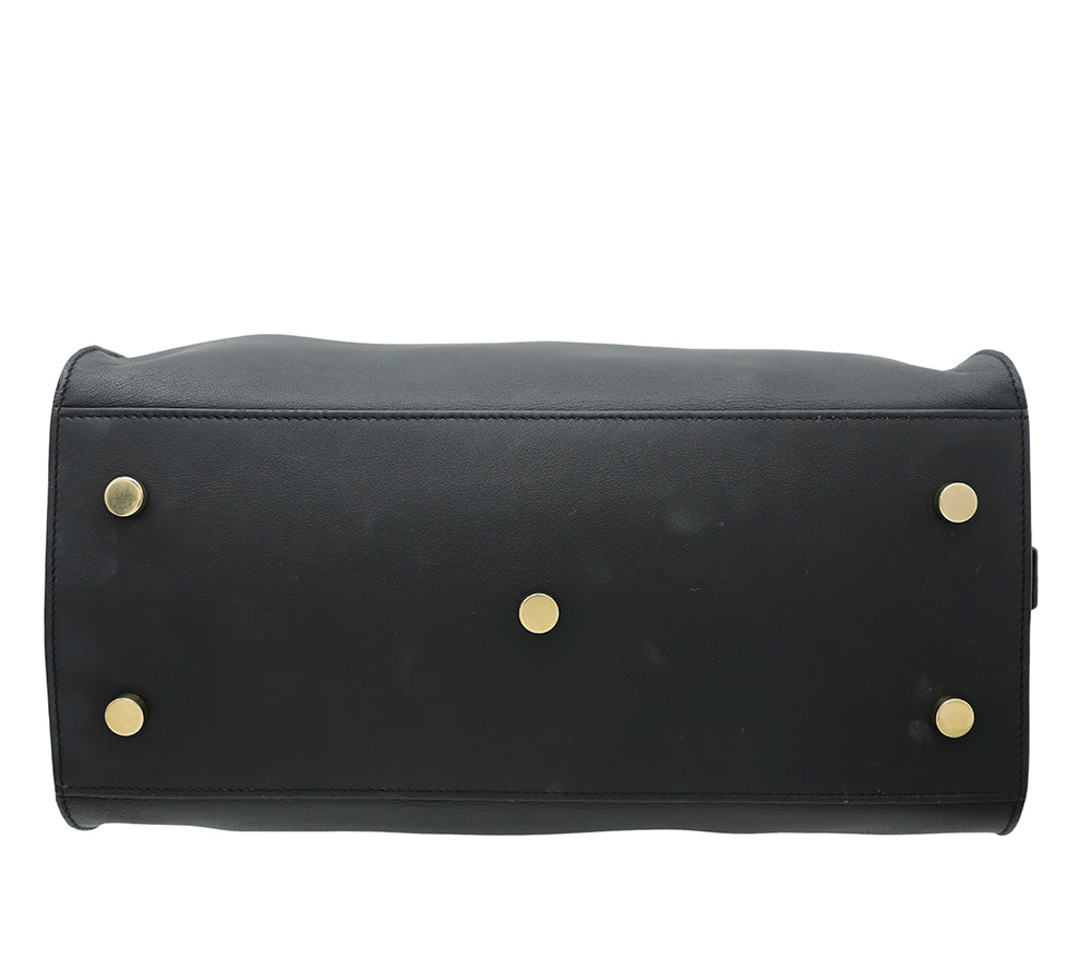 YSL Black Monogram Cabas Small Tote Bag-YSL-THE CLOSET