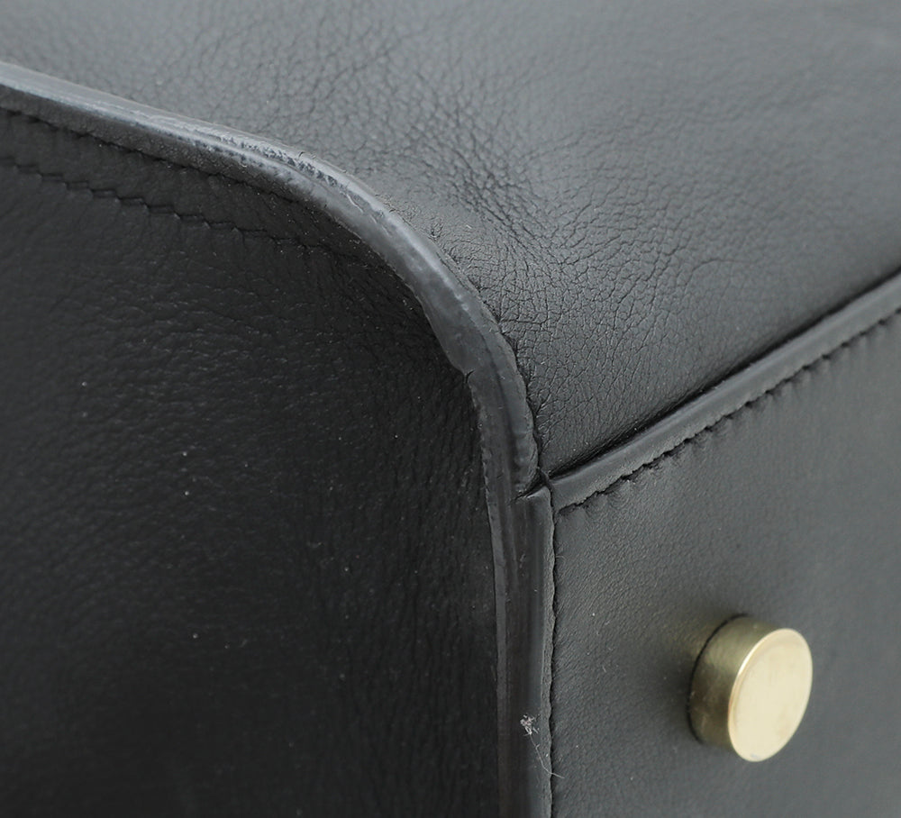 YSL Black Monogram Cabas Small Tote Bag-YSL-THE CLOSET