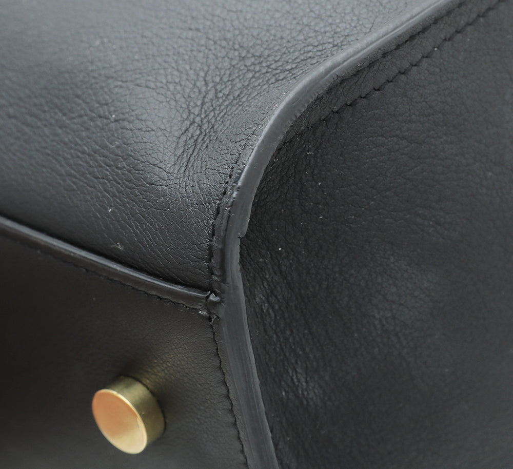 YSL Black Monogram Cabas Small Tote Bag-YSL-THE CLOSET