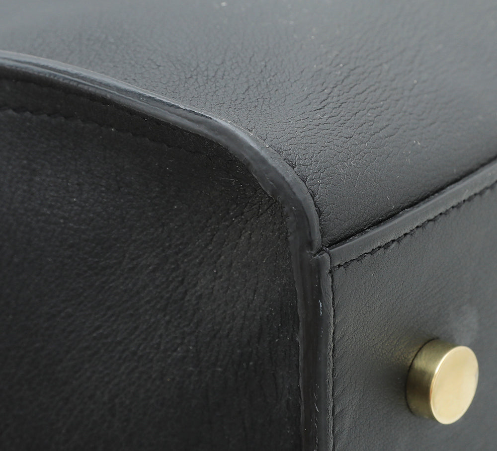 YSL Black Monogram Cabas Small Tote Bag-YSL-THE CLOSET