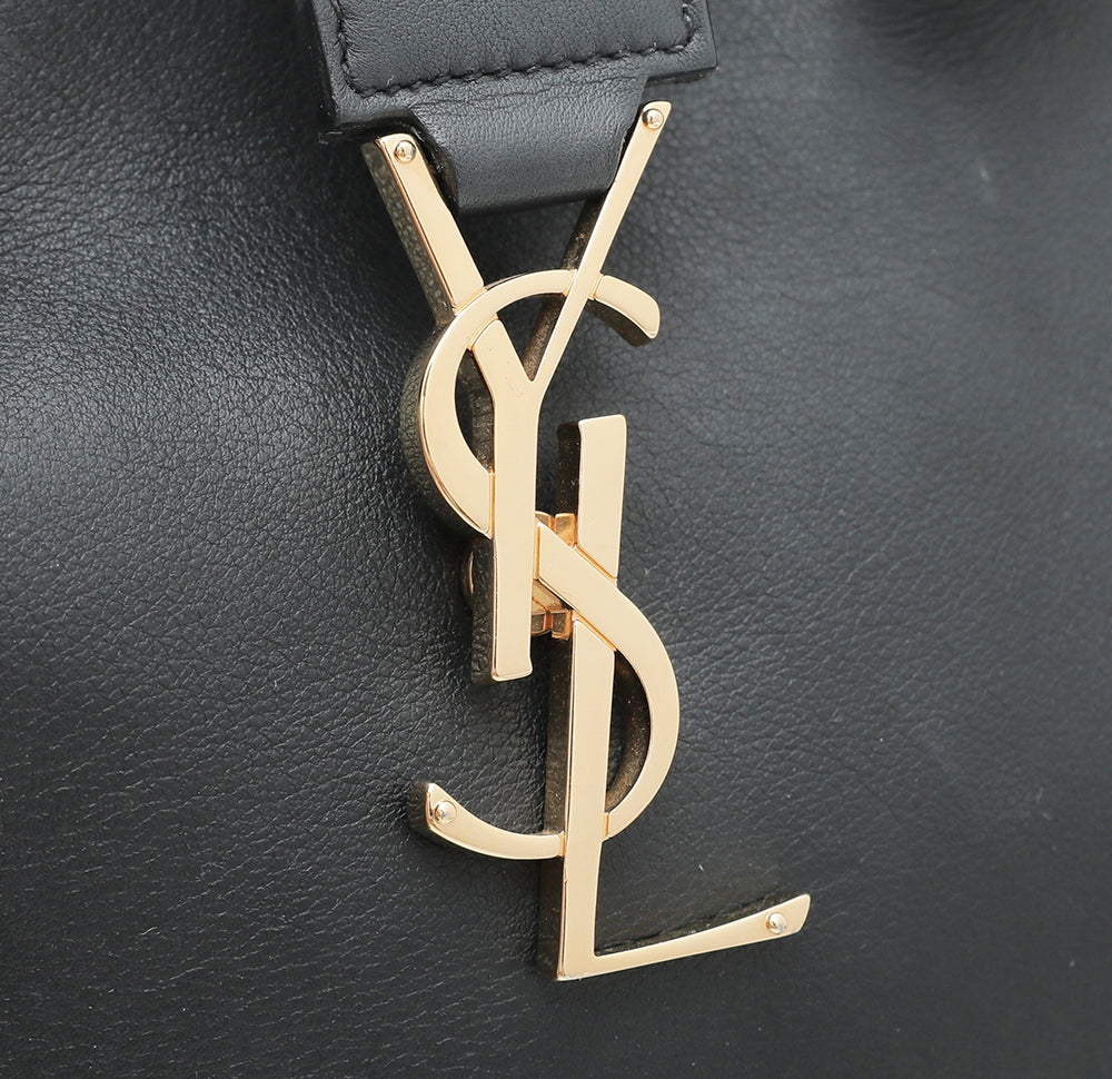 YSL Black Monogram Cabas Small Tote Bag-YSL-THE CLOSET