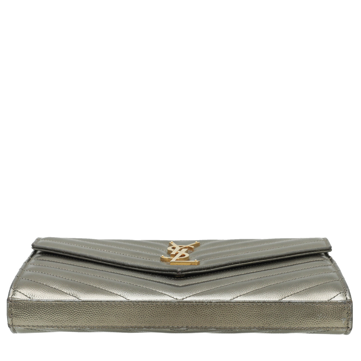 YSL Bronze Monogram Envelope Wallet On Chain-YSL-THE CLOSET