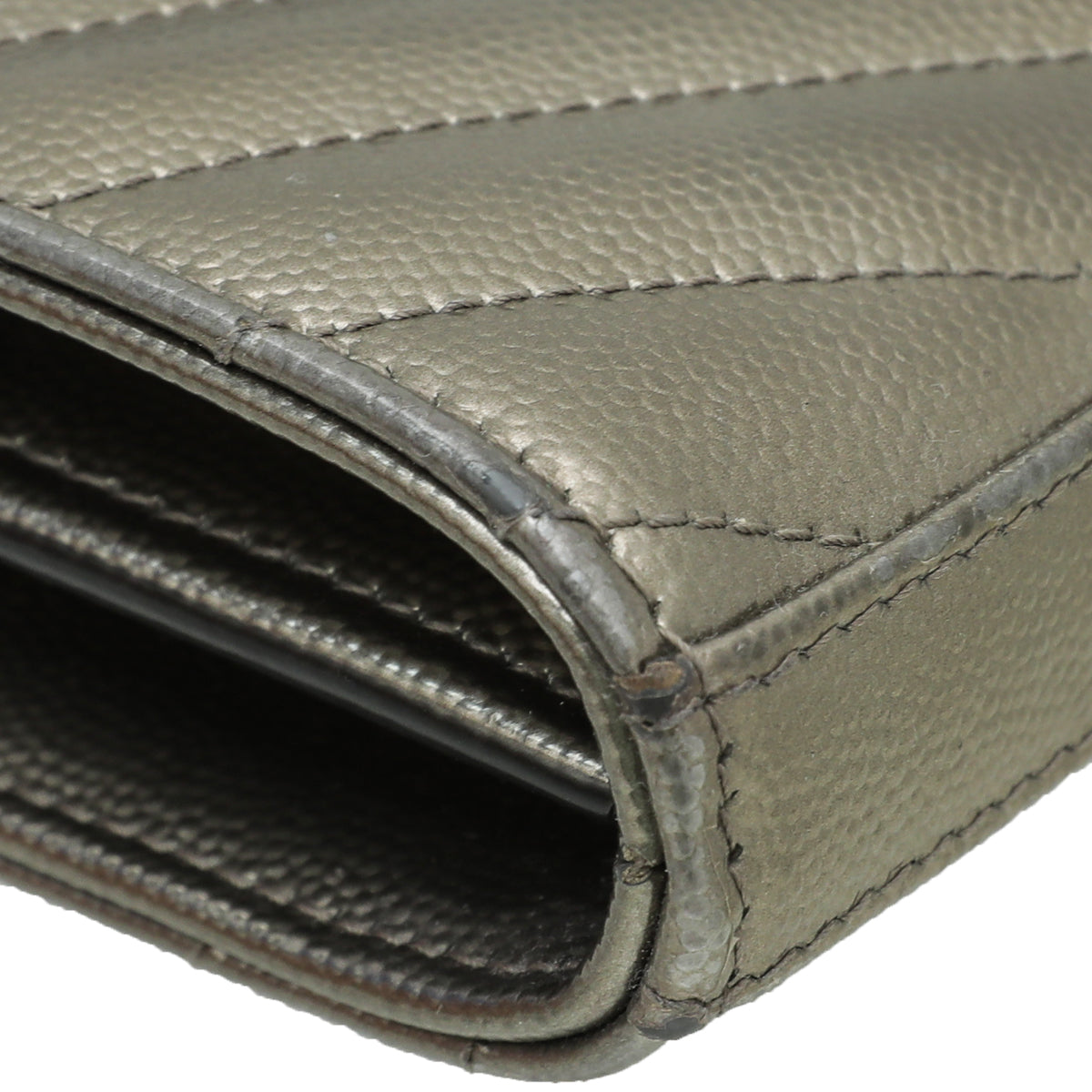 YSL Bronze Monogram Envelope Wallet On Chain-YSL-THE CLOSET