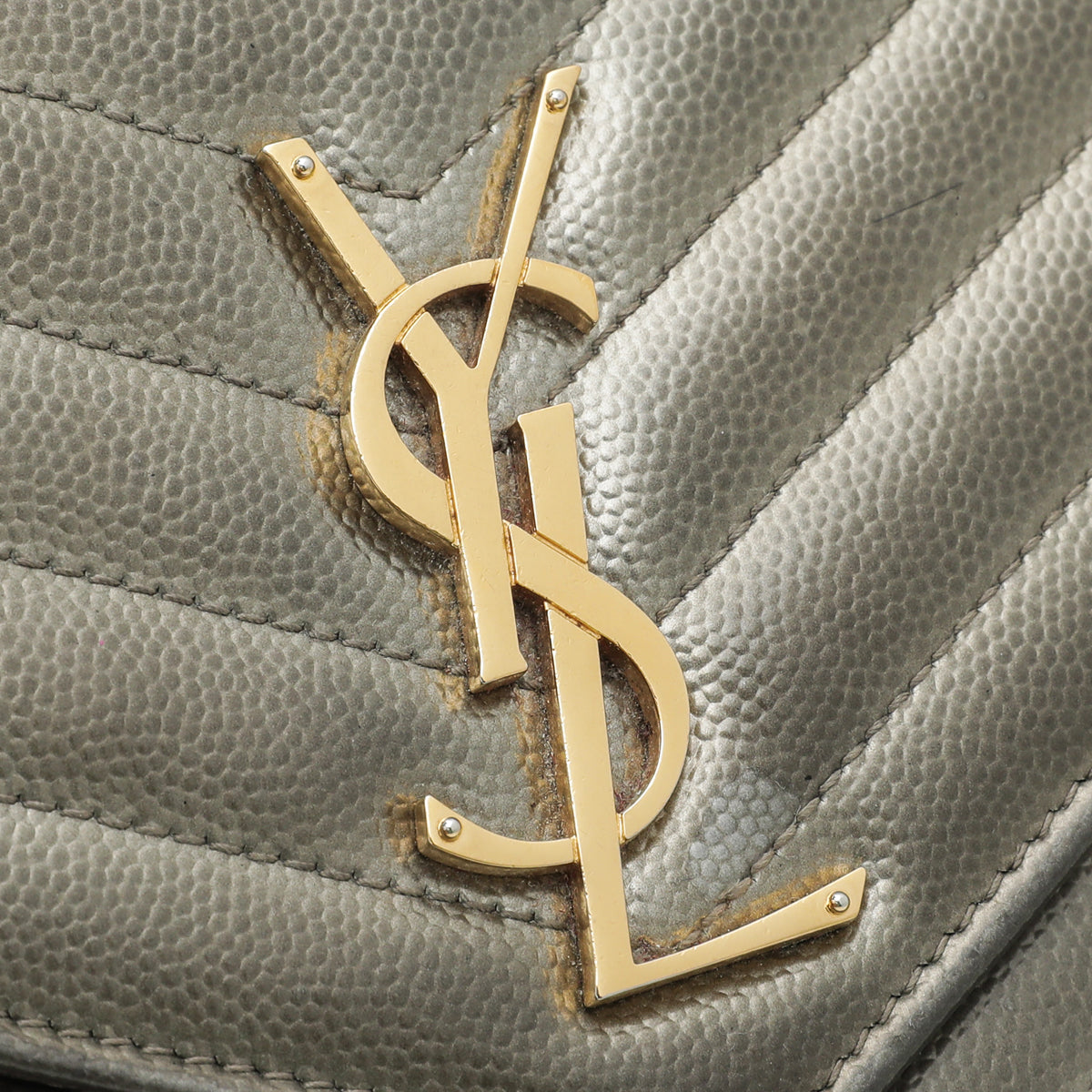 YSL Bronze Monogram Envelope Wallet On Chain-YSL-THE CLOSET