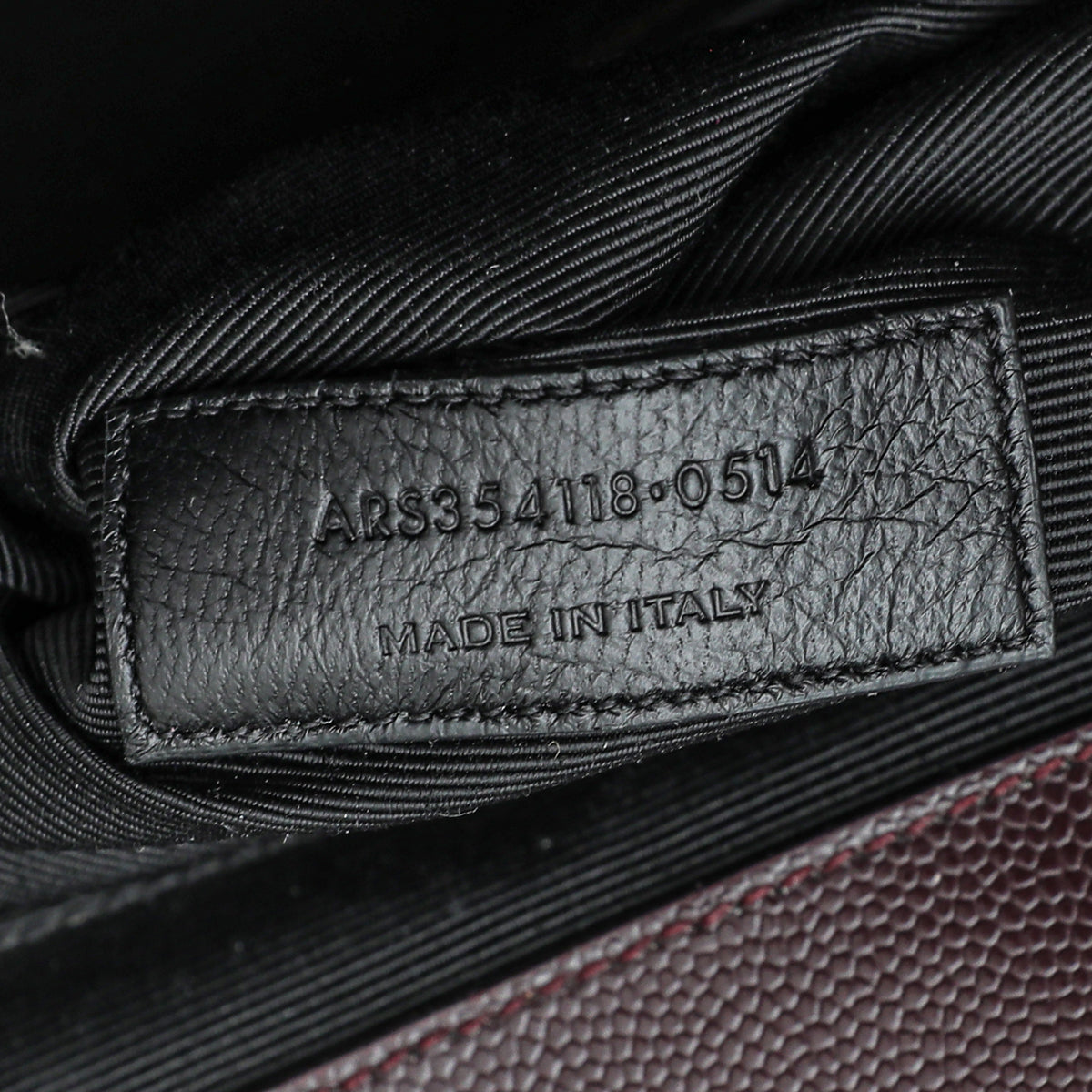 YSL Burgundy Monogram Satchel Flap Large Bag-YSL-THE CLOSET