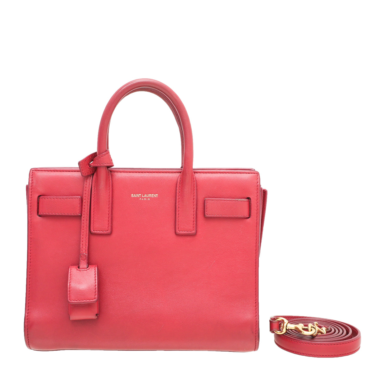 YSL Red Nano Sac De Jour Bag-YSL-THE CLOSET