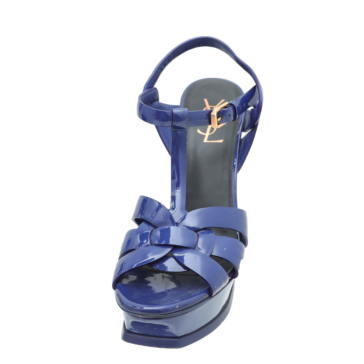 YSL Blue Tribute Sandal 38-YSL-THE CLOSET