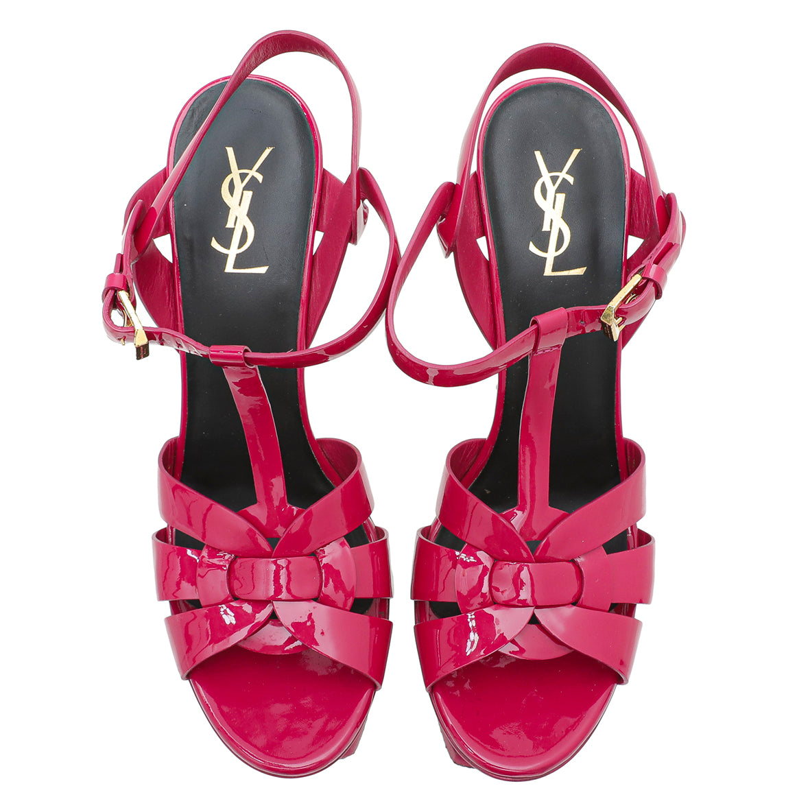 YSL Fuschia Tribute Sandal 40.5-YSL-THE CLOSET