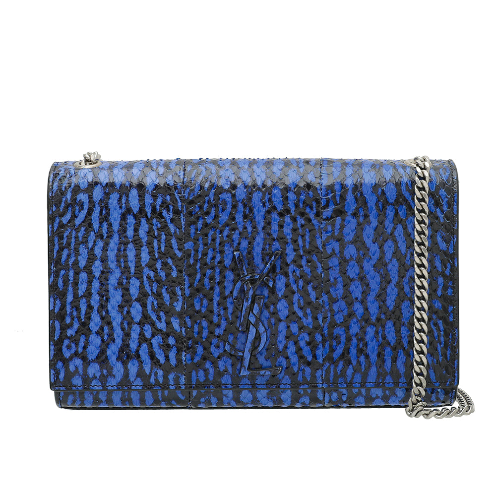 YSL Bicolor Python Kate Flap Bag-YSL-THE CLOSET