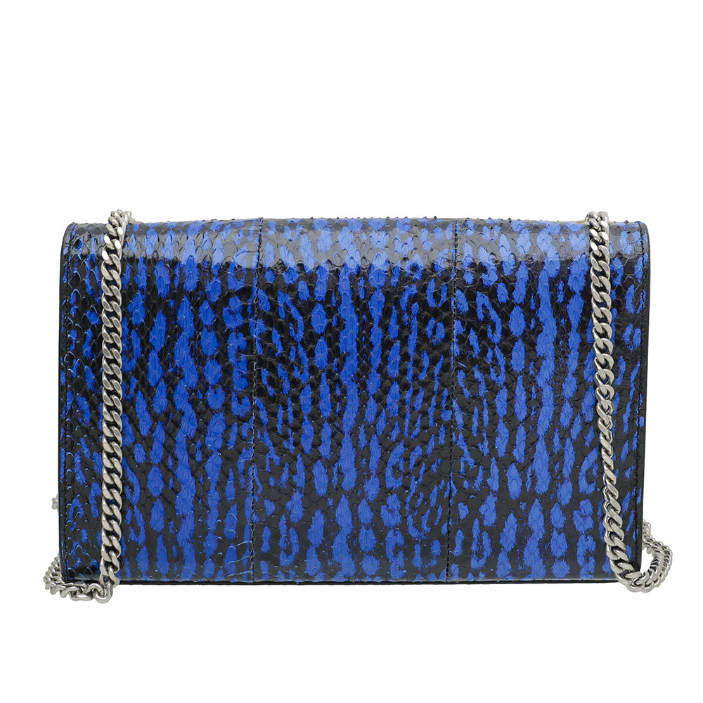 YSL Bicolor Python Kate Flap Bag-YSL-THE CLOSET