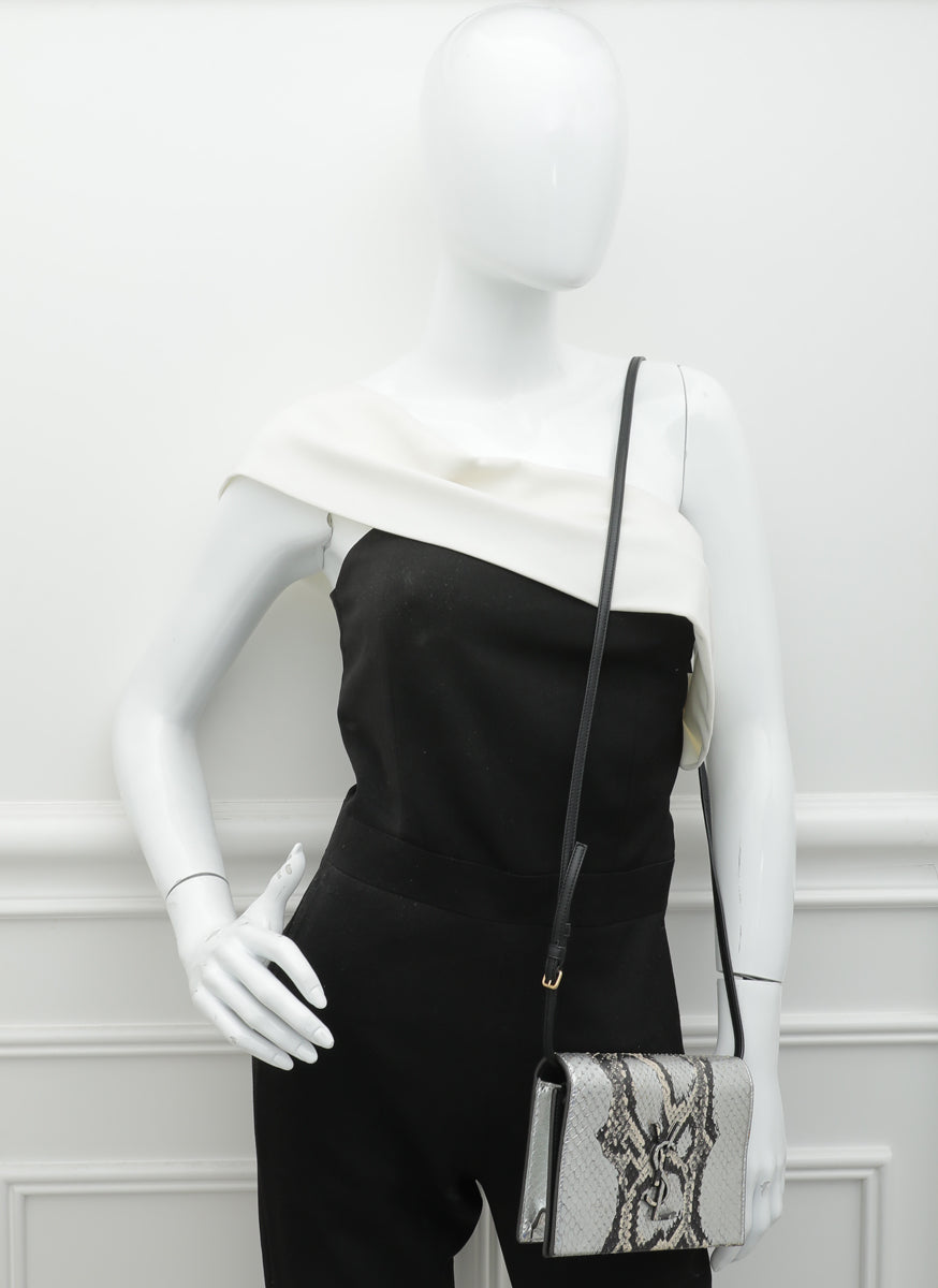 YSL Tricolor Python Toy Kate Strap Wallet-YSL-THE CLOSET