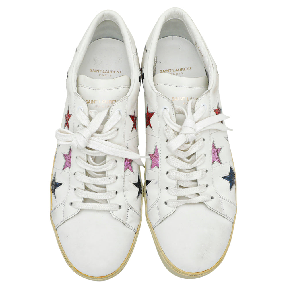 YSL White Multicolor Stars Court Classic SL-06 California Sneakers 44-YSL-THE CLOSET