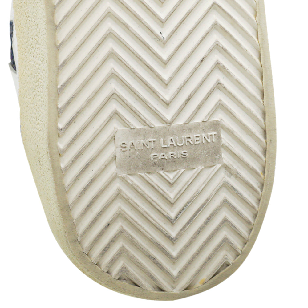 YSL White Multicolor Stars Court Classic SL-06 California Sneakers 44-YSL-THE CLOSET