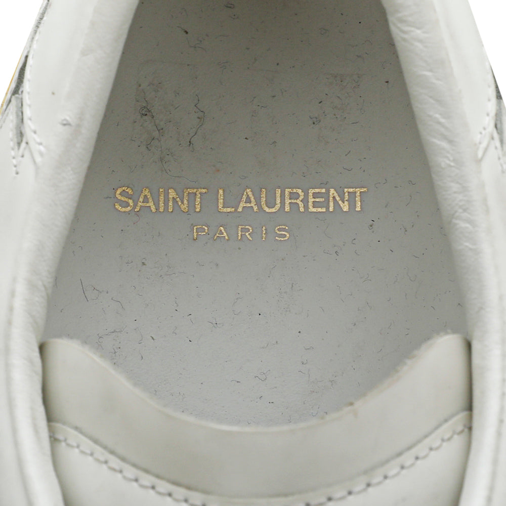 YSL White Multicolor Stars Court Classic SL-06 California Sneakers 44-YSL-THE CLOSET