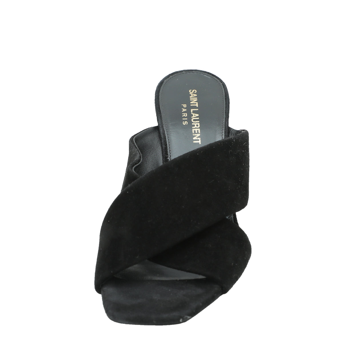 YSL Black Suede Loulou Mules 37.5-YSL-THE CLOSET