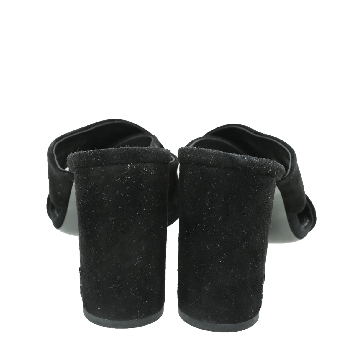 YSL Black Suede Loulou Mules 37.5-YSL-THE CLOSET