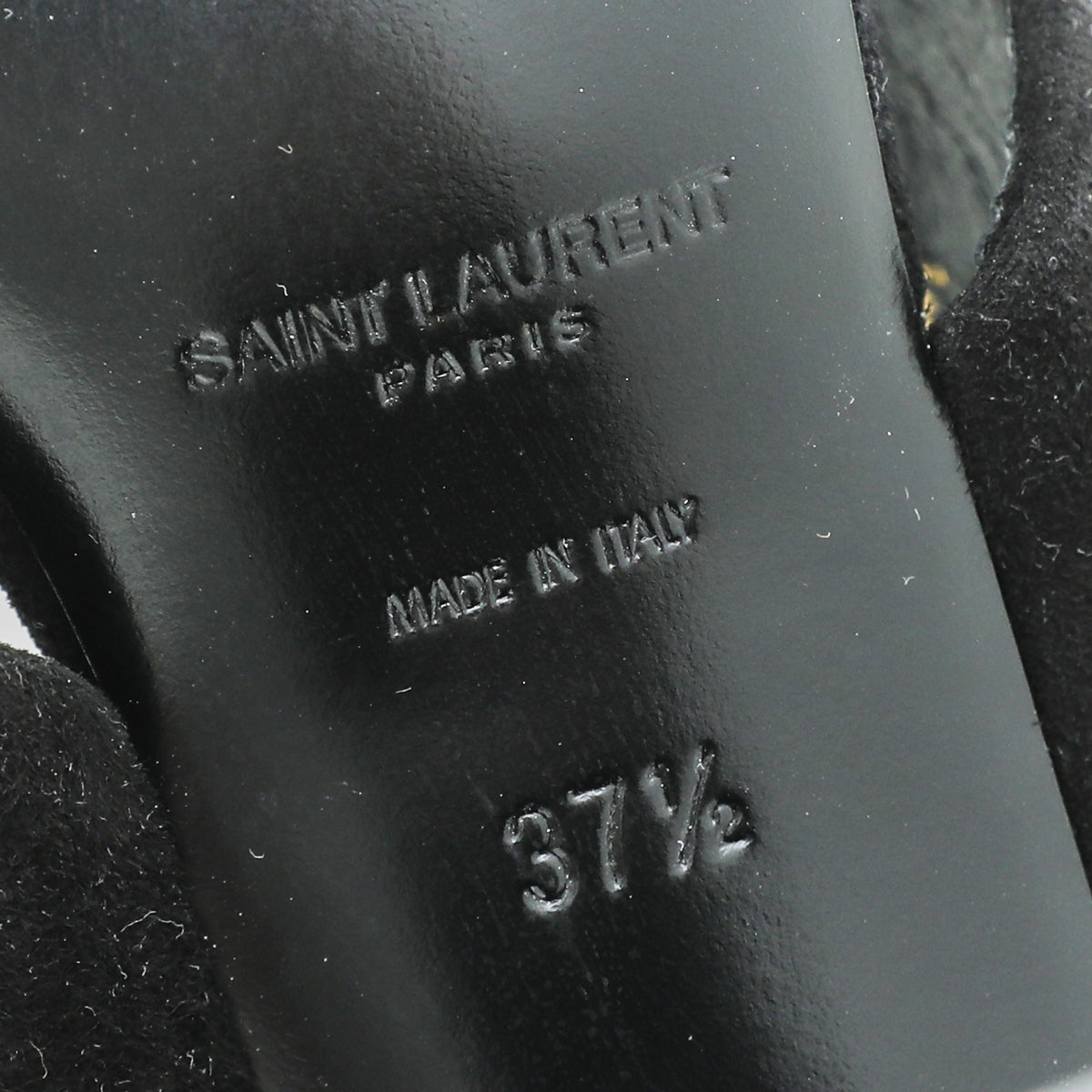 YSL Black Suede Loulou Mules 37.5-YSL-THE CLOSET