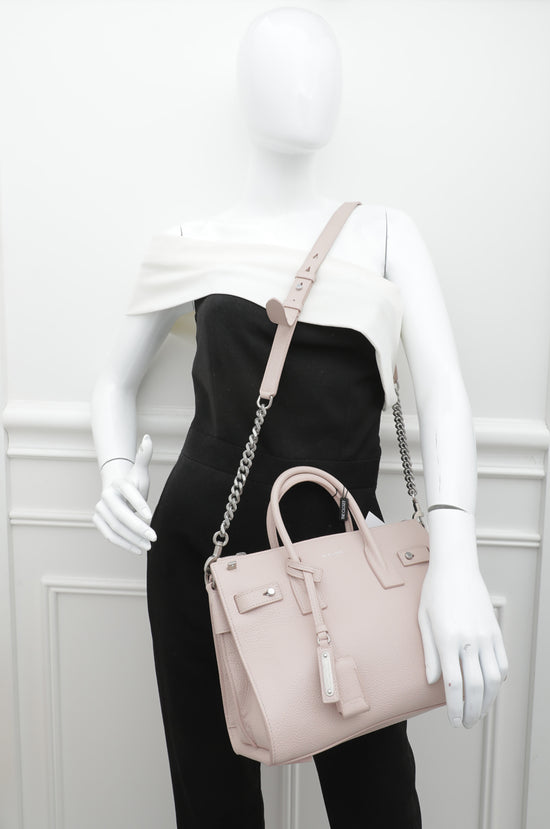 Ysl Marble Pink Supple Sac De Jour Bag