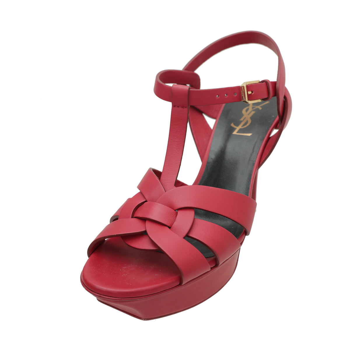 YSL Red Tribute Sandal 38-YSL-THE CLOSET