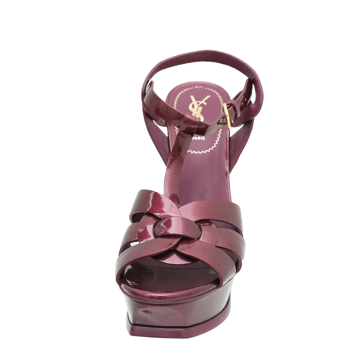 YSL Wine Tribute Sandal 39.5-YSL-THE CLOSET