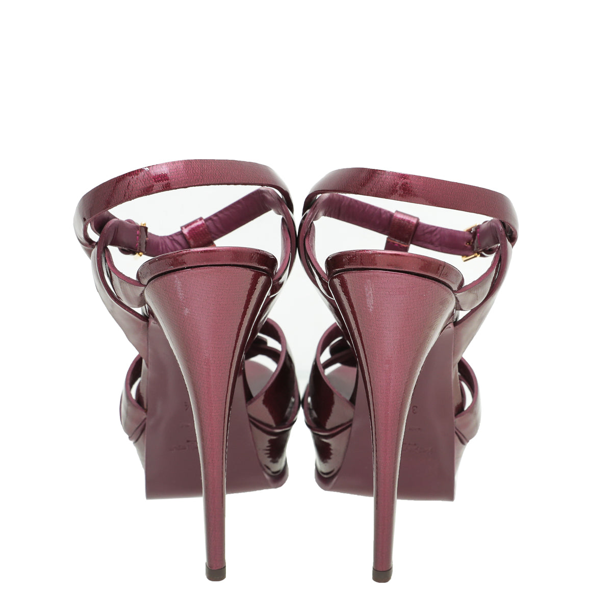YSL Wine Tribute Sandal 39.5-YSL-THE CLOSET