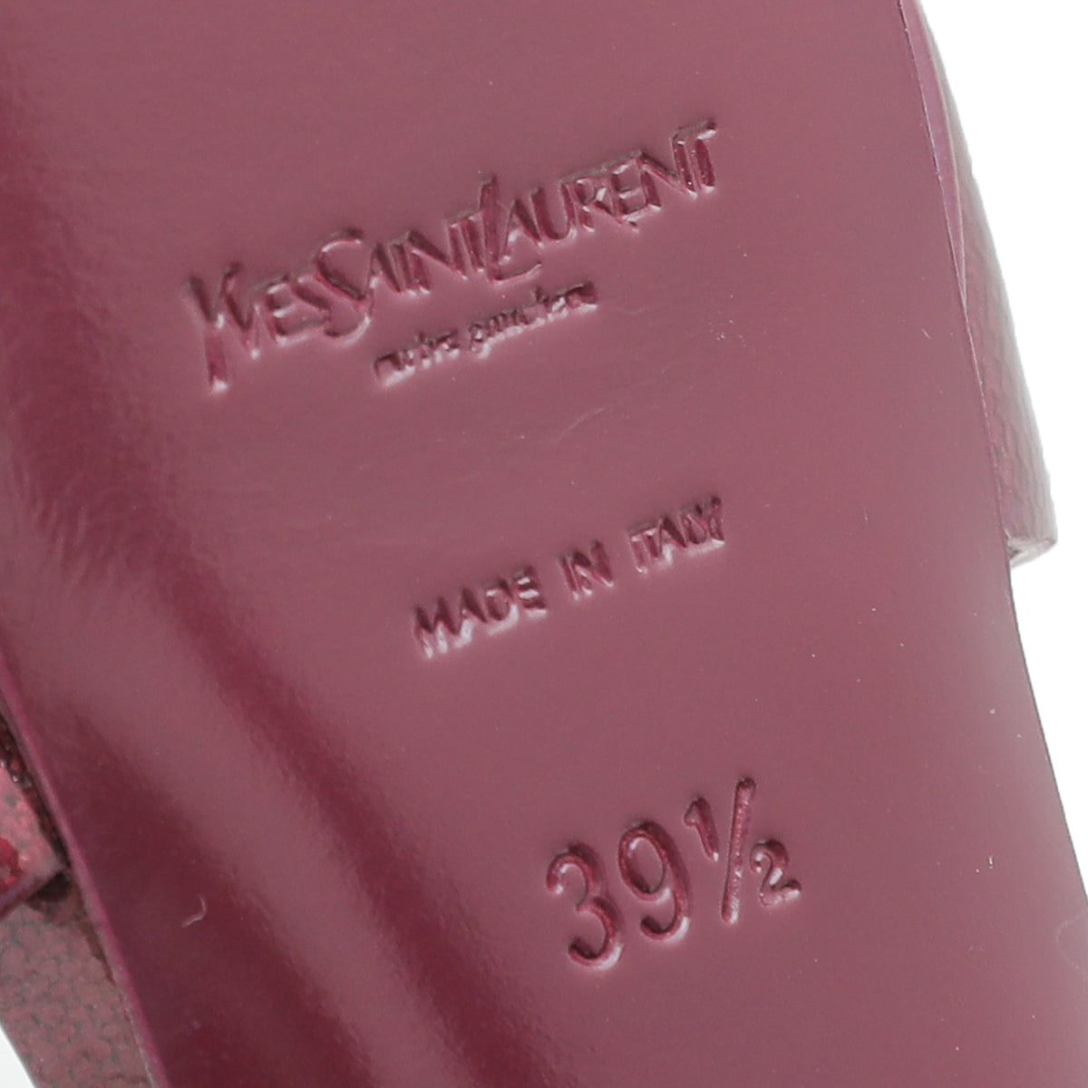 YSL Wine Tribute Sandal 39.5-YSL-THE CLOSET
